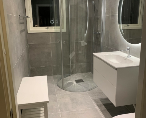 Badrumsrenovering utförd av Finisa AB