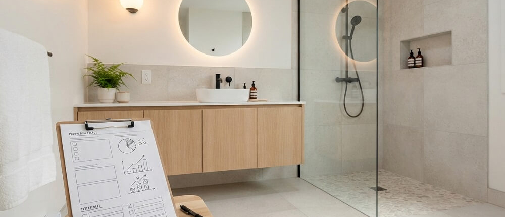 modern bathroom renovation