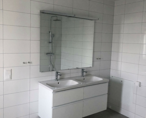 Badrumsrenovering utförd av Finisa AB