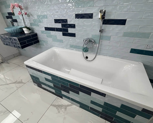 duschkabin istället för badkar