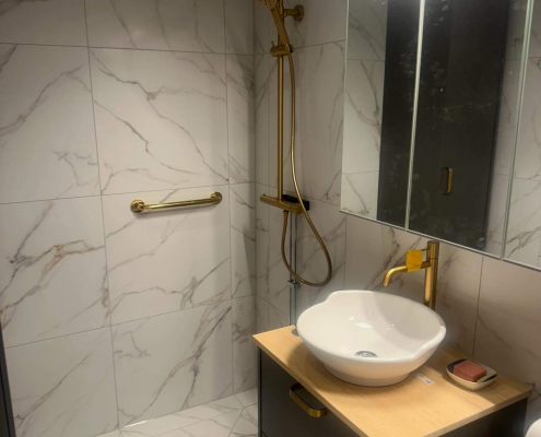 badrumsrenovering projekt